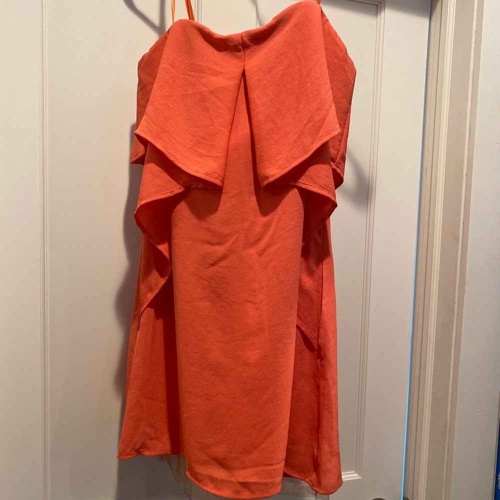 BCBG Fei Fei dress in Nectar (coral)